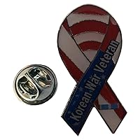 Korean War Veteran Awareness USA Ribbon Hat Cap Lapel Pin