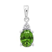 Multi Choice Oval Shape Gemstone 925 Sterling Silver Solitaire Pendant Jewelry