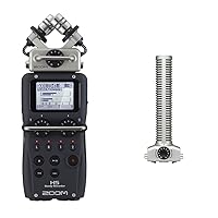Zoom H5 4-Track Portable Recorder for Audio for Video, Music, and Podcasting, Stereo Microphones & SGH-6 Shotgun Microphone Capsule with Hairy Windscreen for Film, Video, ENG, and Dialogue