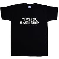 The Liver is Evil It Must Be Punished Funny Black T-Shirt