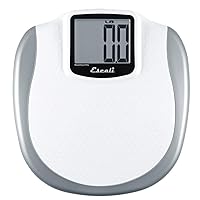 Escali Extra Large Display Digital Bathroom Scale for Body Weight with Easy-to-Read Display and Non-Slip Platform, Extra-High Capacity of 440 lb, Batteries Included