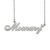 HUAN XUN Customized Custom Made Any Name Necklace for Women Girls in Gold Silver