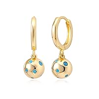 MYEARS Women Huggie Earrings Gold Hoop Sleeper 14K Gold Filled Small Simple Handmade Hypoallergenic Everyday Jewelry