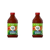 V8 Essential Antioxidants 100% Vegetable Juice, Vegetable Blend with Tomato Juice, 46 FL OZ Bottle (Pack of 2)