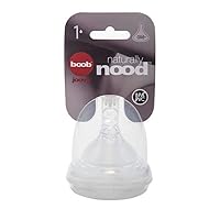 Joovy Boob Naturally Nood Bottle Nipples Featuring Ultra-Strong Silicone with Bumps to Mimic Mom and Available in 5 Flows - Compatible with Joovy Boob Bottle Line (Stage 1)
