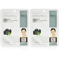 Charcoal Collagen Essence Mask Pack, 1.1 Ounce (Pack of 2)
