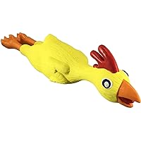 PetSport Naturflex Tiny Tots Small Chicken Latex Dog Chew Toy | All-Natural Soft, Squeaky, Non-Toxic Rubber Chew Toy | Safe for Indoor Play | 6
