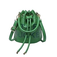 The Bucket Bag for Women, Small Leather Bucket Bag Purses, Crossbody/Handbag/Hobo Bag(7.9 * 7.9 * 8.3in)