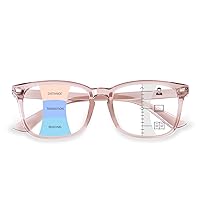 Progressive Multifocal Reading Glasses for Women Men, Anti Glare/Eyestrain Blue Light Blocking Computer Readers
