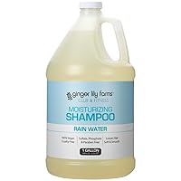 Ginger Lily Farms Club & Fitness Moisturizing Shampoo for All Hair Types, 100% Vegan & Cruelty-Free, Rain Water Scent, 1 Gallon (128 fl oz) Refill
