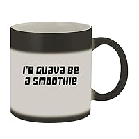 I'd Guava Be A Smoothie - 11oz Ceramic Color Changing Mug, Matte Black