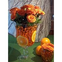 Water Beads for Wedding, Holiday, & All Occasion Home Decor - 10 Gram Pack - Makes 1 Quart (4-5 Cups) (Orange)
