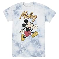 Disney Characters Vintage Mickey Young Men's Short Sleeve Tee Shirt