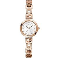 GUESS Women's 26mm Watch - Two-Tone G-Link Silver Dial Silver Case