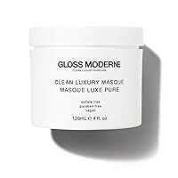 Clean Luxury Hair Mask by GLOSS MODERNE - 4 Fl Oz - Hair Treatment for Damaged and Dry Hair with Notes of Mediterranean Almond and Coconut Accented with Cognac - For Soft and Shiny Hair