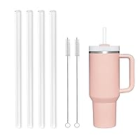 Replacement Straw for Stanley Cup Tumbler 40 oz 30 oz 20 oz Adventure Quencher, 4 Pack Reusable Straws Stanley Cup Accessories Straws for Stanley 40 oz Tumbler with Handle