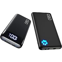 INIU Portable Charger, 22.5W 20000mAh USB C in & Out Power Bank Fast Charging & Portable Charger, USB C Slimmest Triple 3A High-Speed 10000mAh Phone Power Bank
