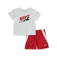 Nike Baby Boys' 2-Piece Shorts Set Outfit - University red, 12 Months