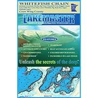 Lakemaster LPMNWHP09-07 Paper Map Whitefish Chain (Crow Wing)