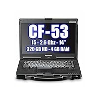 Toughbook Panasonic CF-53 MK2 Intel Core i5 2.6GHz 320GB HDD, 4GB Ram, Windows 7 Pro, Non-Touch