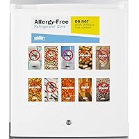 Summit Appliance AZAR27W Commercially Approved Compact All-Refrigerator in White, Designed to Serve as an Allergy-free Storage Zone, Digital Thermostat, Keyed Lock and a Set of Allergy Warning Wagnets