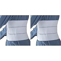 DMI Elastic Abdominal Binder for Use After Surgery, Pregnancy, Tummy Tuck, Hysterectomy or C-Section, For Men and Women, 3 Panel, 9 Inch, 30-45 Inch Waist Size (Pack of 2)