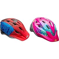 BELL Spiderman Spidey Mind Child Helmet Child (5-8 yrs.) & Child Rally Bike Helmet - Pink Splatter Stella, Model:7083694