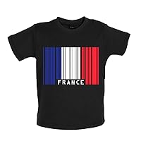 France Barcode Style Flag - Organic Baby/Toddler T-Shirt