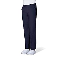 French Toast Boys' Adjustable Waist Work Wear Finish Relaxed Fit Pant (Standard & Husky), Navy, 10 Slim