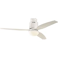 Casafan Aerodynamix 93132322 Ceiling Fan White / 132 cm Blades White / Integrated Light / Energy Saving / Modern Design
