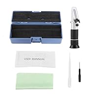 Portable Hand Held Grape and Wine Alcohol Refractometers 0-25% Vol 0-40% Brix 0-22 Baume,Brix Refractometer, Brix Refractometer, Portable Hand Held Grape and Wrefractometer salinity tester saltw