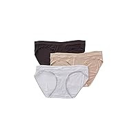 Women's Maternity V-Front Hipster Panty - 3 Pack, PMVFHS, GreyHeather/Cafe/Black, 2X