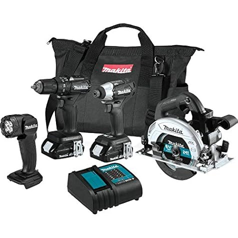 Makita CX401SYB 18V LXT® Lithium-Ion Sub-Compact Brushless Cordless 4-Pc. Combo Kit (1.5Ah)