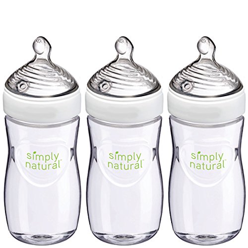 Nuk Simply Natural, Baby Bottle, 9 Ounce, 3 Pack