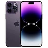 Apple iPhone 14 Pro, 512GB, Deep Purple - Unlocked (Renewed)