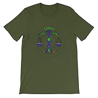 Astrology Apparel Libra Zodiac T-Shirt Olive
