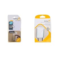 Safety 1st OutSmart Outlet Shield with Safety 1st Outlet Cover with Cord Shortener for Baby Proofing