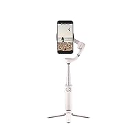DJI OM 5 Smartphone Gimbal Stabilizer, 3-Axis Phone Gimbal, Built-In Extension Rod, Portable and Foldable, Android and iPhone Gimbal with ShotGuides, Vlogging Stabilizer, YouTube Video, Sunset White