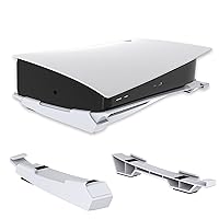 NexiGo PS5 Accessories Horizontal Stand, [Minimalist Design], PS5 Base Stand, Compatible with Playstation 5 Disc & Digital Editions, White