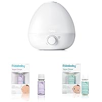 Frida Baby 3-in-1 Humidifier + Diffuser + Nightlight Bundle with Natural Sleep and Breathe Vapor Drops