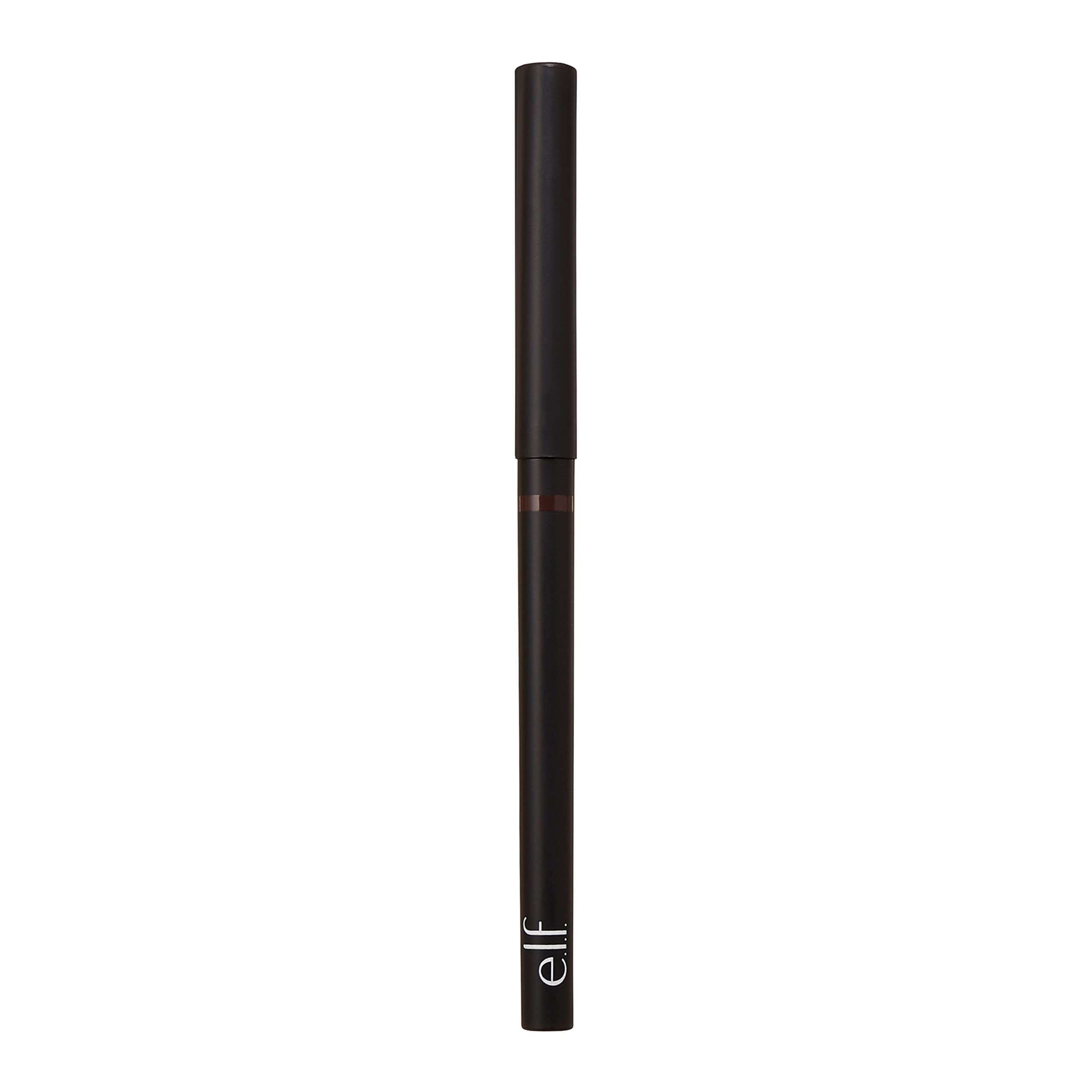 e.l.f., No Budge Retractable Eyeliner, Creamy, Ultra-Pigmented, Long Lasting, Enhances, Defines, Intensifies, Boldens, Brown, All-Day Wear, 0.006 Oz