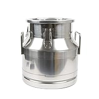 Stainless Steel Milk Can, Heavy Duty Milk Storage Transport Can Milk Bucket Milk Pail Wine Pail Bucket Tote Jug with Silicone Sealed Lid (20L 5.3 Gallon)