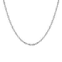 The Jewellery Stockroom Sterling Silver Singapore Necklace Chain