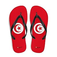Tunisia Flag Flip Flop Sleepers Sandal