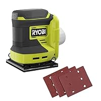 RYOBI ONE+ 18V Cordless 1/4 Sheet Sander (Tool Only), PCL401B, Green