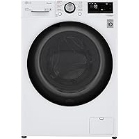 LG WM3555HWA 24 Inch Smart All In One Washer/Dryer with 2.3 cu. ft. Capacity, Wi-Fi Enabled, 14 Wash Cycles, 1400 RPM, Ventless, NeveRust Stainless Steel Drum, Quiet Operation, TrueBalance, Sensor Dry in White