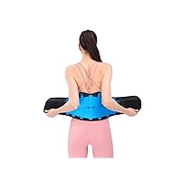 Back Support Belt Men Women Lower Back Brace Spine Support Belt Weight Lifting Fitness Waist Trainer Posture Corrector Pain Relief For Sciatica Scoliosis (Color : Blue, Size : X-Large)