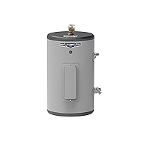 GE APPLIANCES Point of Use Water Heater | Electric Water Heater with Adjustable Thermostat & Drain Valve | 10 Gallon | 120 Volt | Stainless Steel, Gray (GE10P08BAR)
