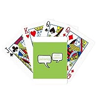 Daily Language Chat Good Morning Poker Playing Magic Card Fun Board Game