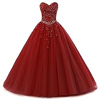 Women's Sweetheart Lace Quinceanera Dresses Appliques Sweet 16 Quinceanera Ball Gown